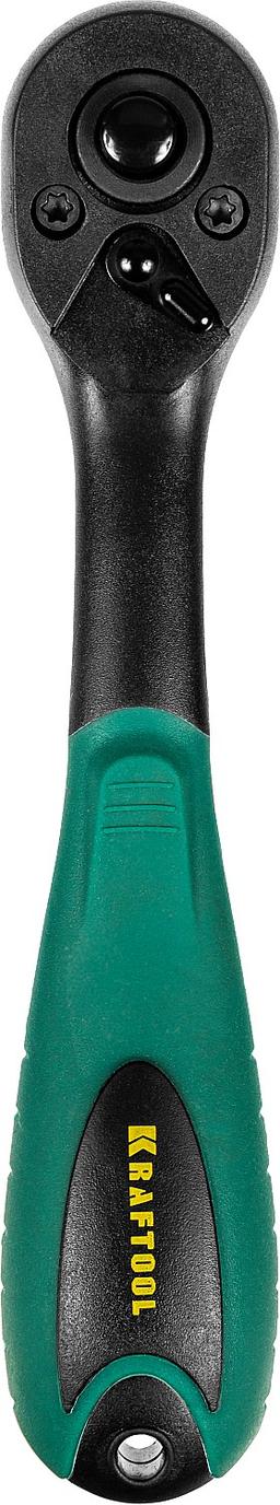 KRAFTOOL 1/4", 72 зубца, пластиковое покрытие, трещотка для торцовых головок (27796-1/4) - 1