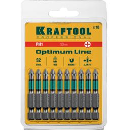 KRAFTOOL Optimum, PH1, 50 мм, 10 шт, биты (26122-1-50-10) - 2