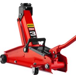 STAYER R-33 RED FORCE, 3 т, 135 - 400 мм, подкатной домкрат с увеличенным подъемом, Professional (43154-3) - 4