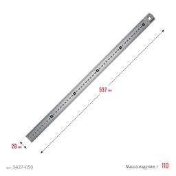 STAYER длина 0.5 м, нержавеющая линейка, Professional (3427-050) - 7