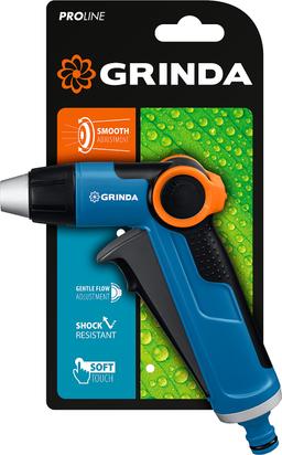 GRINDA  X-R, с регулятором напора, плавная регулировка, курок спереди, двухкомпонентный, поливочный пистолет, PROLine (8-427113) - 2