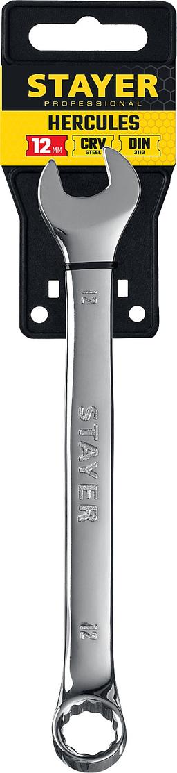 STAYER HERCULES, 12 мм, комбинированный гаечный ключ, Professional (27081-12) - 2