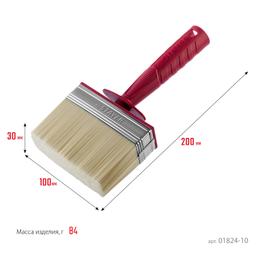 STAYER UNIVERSAL, 3 х 10 см, светлая щетина, пластмассовый корпус, все виды ЛКМ, макловица (01824-10) - 3