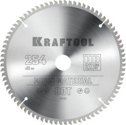 KRAFTOOL Multi Material, 254 х 30 мм, 80Т, пильный диск по алюминию (36953-254-30) - 1