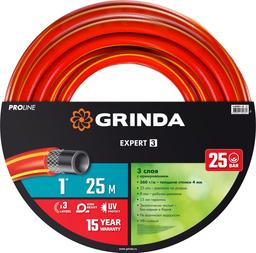 GRINDA EXPERT 3, 1", 25 м, 25 атм, трёхслойный, армированный, поливочный шланг, PROLine (8-429005-1-25) - 1