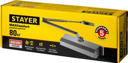 STAYER MAXComfort, до 80 кг, белый серебро, дверной доводчик (37916-80) - 2