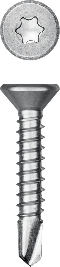 KRAFTOOL DS-C, 25 х 4.2 мм, А2, сверло, потайная головка, ТХ20, 400 шт, саморез нержавеющий (300932-42-025) - 1