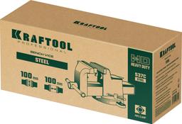 KRAFTOOL Steel, 100 мм, стальные слесарные тиски (32701-100) - 3