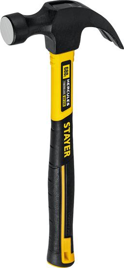 STAYER Fiberglass, 680 г, с фиберглассовой рукояткой, столярный молоток-гвоздодёр, Professional (2026_z02) - 3