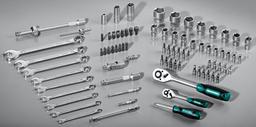 KRAFTOOL X-Drive 82, 82 предм., (1/2"+1/4"), универсальный набор инструмента (27887-H82) - 2