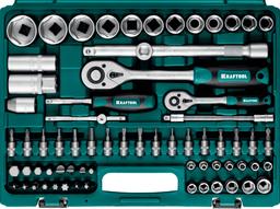 KRAFTOOL X-Drive 82, 82 предм., (1/2"+1/4"), универсальный набор инструмента (27887-H82) - 5