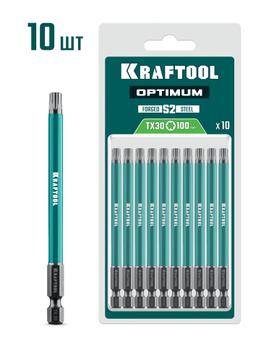 KRAFTOOL OPTIMUM TX 30, 100 мм, 10 шт, биты (26126-30-100-S10) - 1