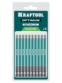 KRAFTOOL OPTIMUM TX 30, 100 мм, 10 шт, биты (26126-30-100-S10) - 2