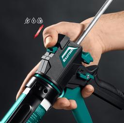 KRAFTOOL ULTRA 310 мл, вариативная антикапельная система, регулировка силы давления, усиленный cкелетный поворотный пистолет для герметика (06679) - 14