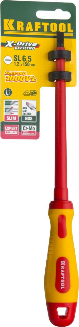 KRAFTOOL SL6.5 х 150 мм, высоковольтная отвертка (250083-6.5-150) - 2