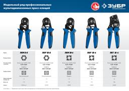 ЗУБР ПКМ-6, 0.25 - 6 мм2, мультидиапазонные пресс-клещи, Профессионал (22654) - 6