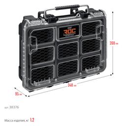KETER ROC PRO GEAR 2.0 (14″) пластиковый органайзер, 7 съемных лотков (38376) - 2