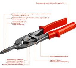 MIRAX 250 мм, прямые ножницы по металлу (2306) - 3