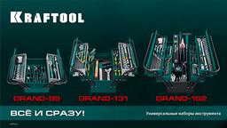 KRAFTOOL GRAND-131, 131 предм., (1/2"+1/4"), универсальный набор инструмента (27978-H131) - 10