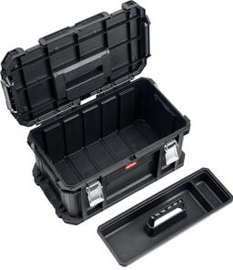 KETER SMART ROLLING, 564 х 373 х 700 мм, (22"), набор пластиковый ящик-тележка + ящик для инструментов + ящик органайзер (38390-22) - 7