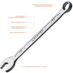 STAYER HERCULES, 15 мм, комбинированный гаечный ключ, Professional (27081-15) - 3