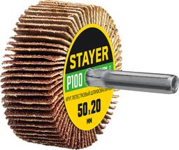 STAYER  d 50 x 20 мм, P100, на шпильке d 6 мм, круг шлифовальный лепестковый (36607-100) - 1