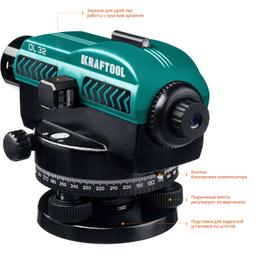 KRAFTOOL OL-32 100 м, оптический нивелир (34520) - 6