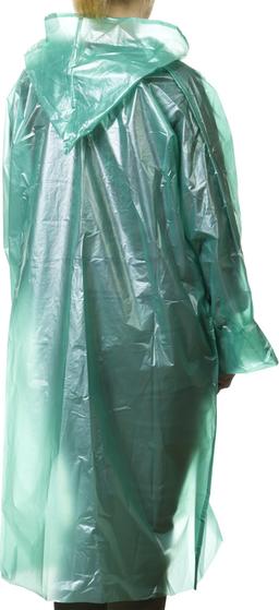 STAYER полиэтилен, зеленый, S-XL, 50 микрон, плащ-дождевик (11610) - 4