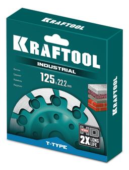 KRAFTOOL T-Type d 125 мм, сегментная алмазная чашка, INDUSTRIAL (33446-125) - 2