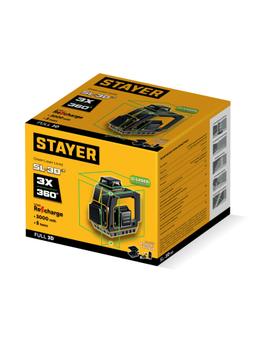 STAYER SL-3D #2, 50м, точн. +/-0,5 мм/м, зеленый лазерный нивелир, микролифт, держатель (34963-2) - 6