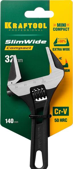 KRAFTOOL SlimWide Compact, 140/33 мм, разводной ключ (27266-20) - 2