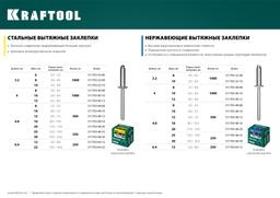 KRAFTOOL Steel, 4.0 x 8 мм, 1000 шт, стальные заклепки (311703-40-08) - 5