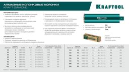 KRAFTOOL DIAMOND 102 мм (450 мм, 1 1/4″, лазерная сварка сегментов), Алмазная Коронка по железобетону (29825-102) - 2
