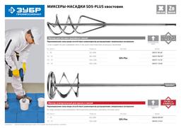 ЗУБР 80 x 400 мм, SDS+, миксер для красок, Профессионал (06036-08-40) - 5