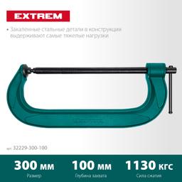 KRAFTOOL Extrem-300, 300 х 100 мм, струбцина G-образная (32229-300-100) - 3