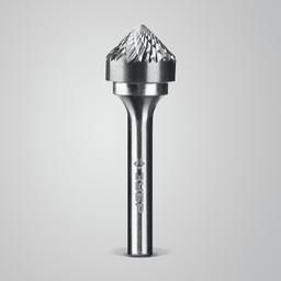 ЗУБР 16х8 мм, тип K (зенкер с вершиной 90°), хв-к 6 мм, твердосплавная борфреза, ПРОФЕССИОНАЛ (28809-16-8) - 7