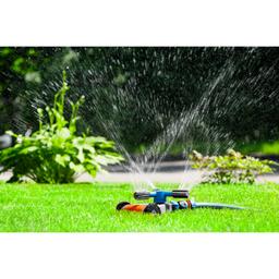 GRINDA RR-Pro, 3 сопла, на подставке с колёсиками, ударопрочный пластик, круговой распылитель, PROLine (429317) - 4