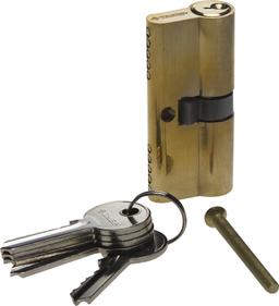 ЗУБР 70 мм, цвет латунь, 5-PIN, тип ключ-ключ, цилиндровый механизм (52101-70-1) - 1