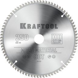 KRAFTOOL Multi Material, 250 х 32 мм, 80Т, пильный диск по алюминию (36953-250-32) - 1