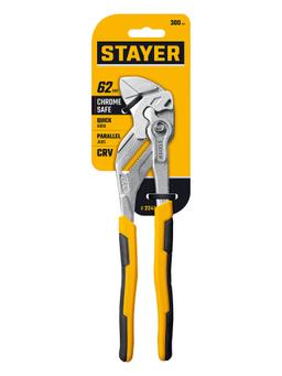 STAYER PlierWrench 300 мм, захват 68 мм, переставные клещи-гаечный ключ (22403) - 2
