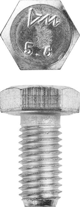 ЗУБР ГОСТ 7798-70, кл. пр. 5.8, M12 х 25 мм, цинк, 5 кг, болт (303080-12-025) - 1