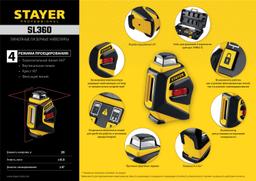 STAYER 20 м, лазерный нивелир, Professional (34962) - 2
