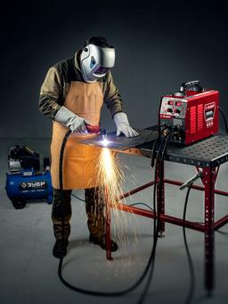 ЗУБР MIG & CUT 5-в-1, MIG / MAG, PLASMA CUT, FCAW, MMA, TIG, 220 А, полуавтомат сварочный, с газом / без газа, горелка ПСГ-220 (ПСГ-М9-220-Р) - 8