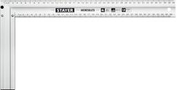 STAYER 400 мм, жесткий столярный угольник, Professional (3432-40) - 1
