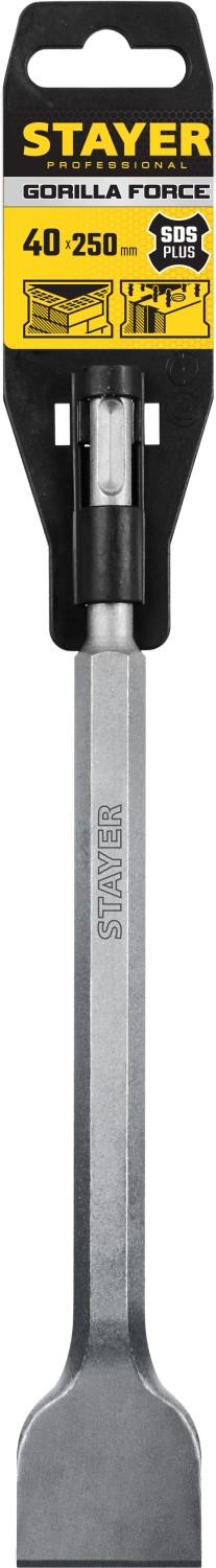 STAYER Gorilla Force, 40 х 250 мм, SDS-Plus, плоское изогнутое зубило, Professional (29351-00-250) - 2