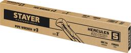 STAYER Hercules-S, №3, 2", 560 мм, трубный ключ с изогнутыми губками, Professional (27311-3) - 2