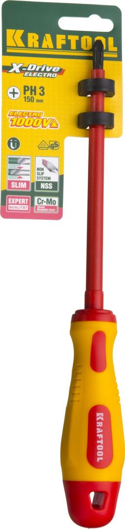 KRAFTOOL PH3 х 150 мм, высоковольтная отвертка (250084-3-150) - 2