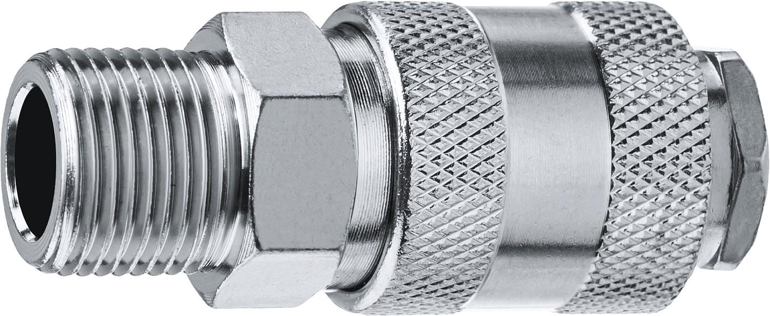 ЗУБР 3/8"M - рапид муфта, переходник, Профессионал (64911-3/8)