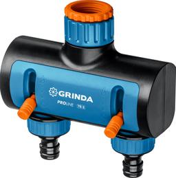 GRINDA TS-2, двухканальный 3/4" - 1" с внутренней резьбой, соединитель с внешней резьбой 3/4" - 1, поливочный распределитель, PROLine (8-426312) - 3