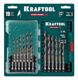 KRAFTOOL STEP POINT, 19 шт, набор сверл по металлу для винтовёртов и шуруповертов IMPACT READY (29653-H19) - 5
